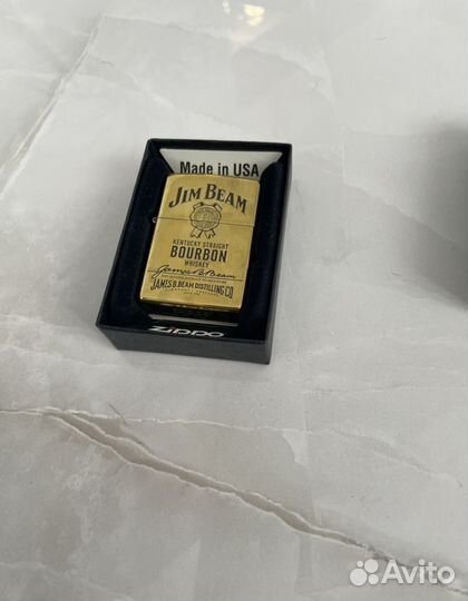 Зажигалка zippo с гравировкой Jim Beam