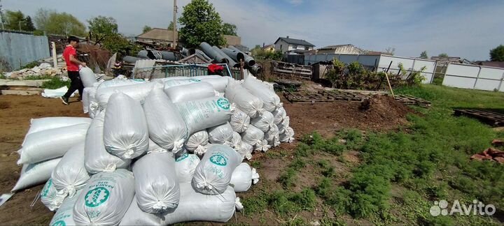 Навоз перегной в мешках и россыпью
