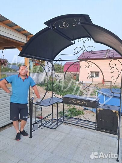 Мангал в стиле лофт