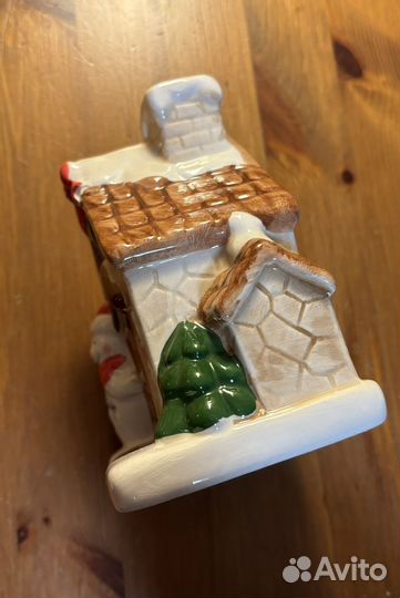 Домик подсвечник новогодний