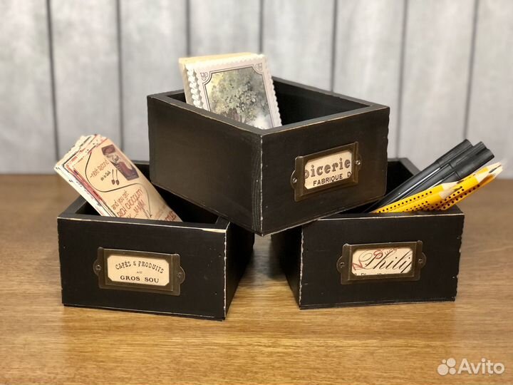 Органайзеры винтажные канцелярские