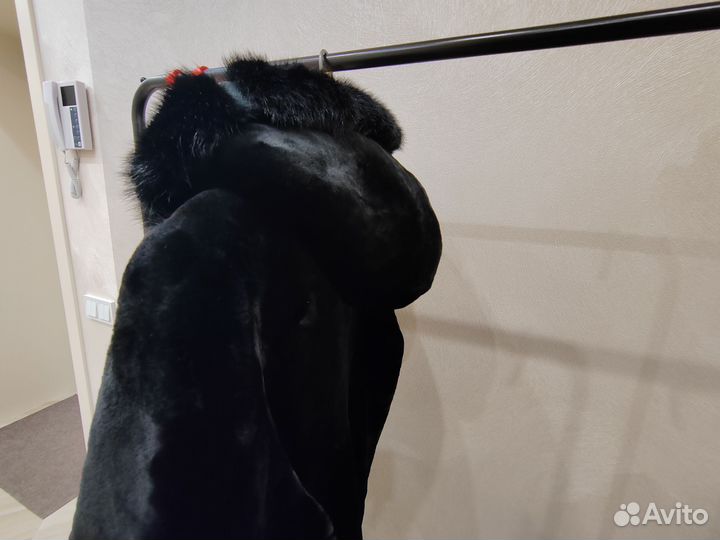 Шуба мутоновая с норкой