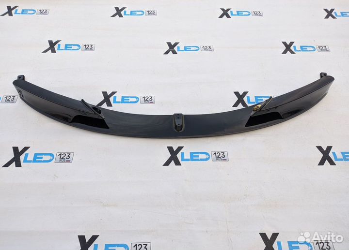 Сплиттер М Perfomance bmw f30 черный глянец