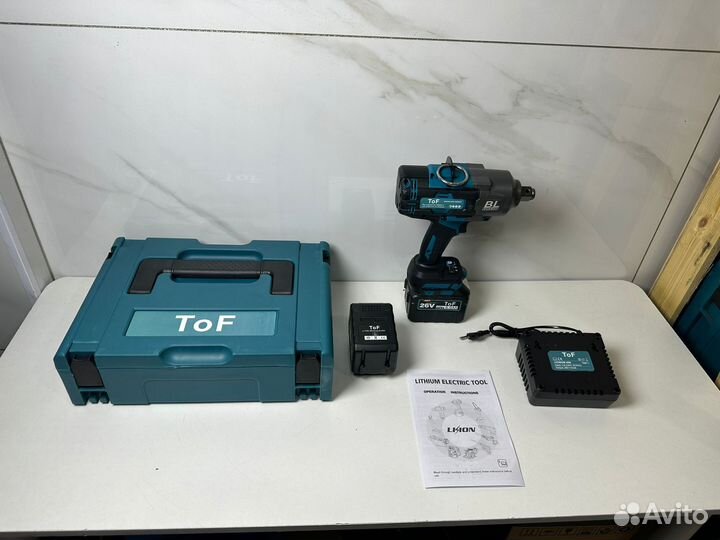 Аккумуляторный гайковерт ToF 3000Nm 2 акб