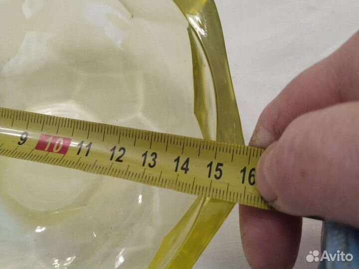 Ваза для фруктов цветное стекло СССР