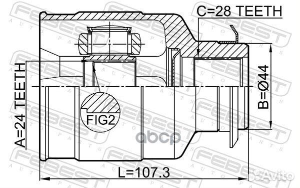 Шрус внутренний перед прав 1211CRE20RH Febest