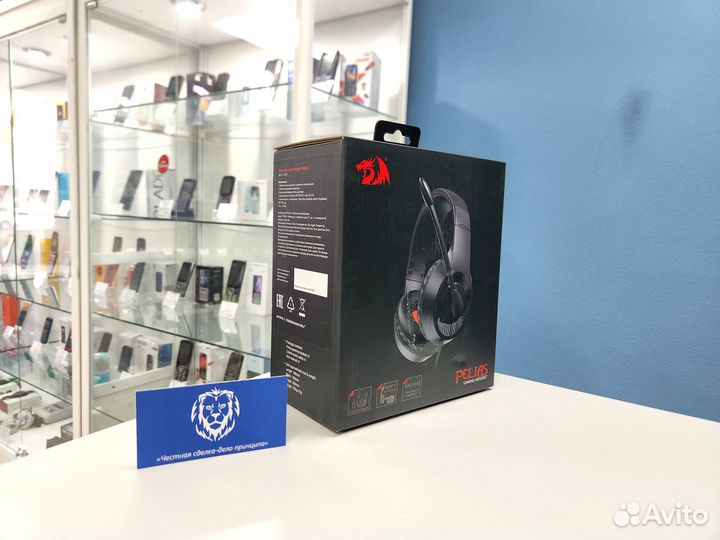 Игровые наушники Redragon Pelias новая (вр80)