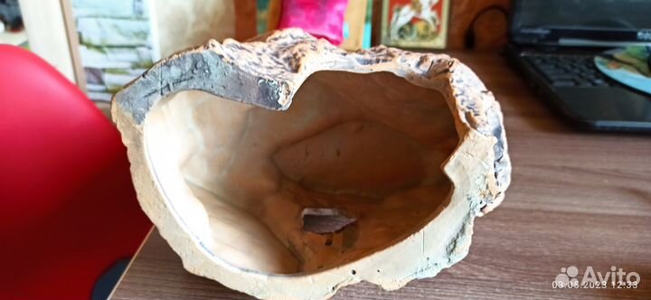 Грот, замок, дворец из глины для аквариума