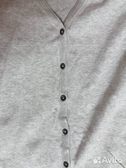 Серый кардиган