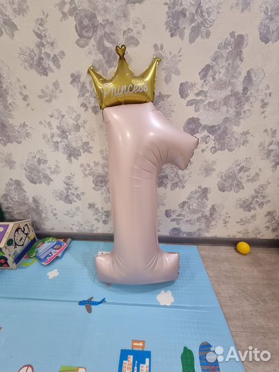 Цифра 1 на годик девочке