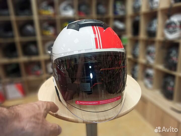 Шлем с забралом и очками jk526