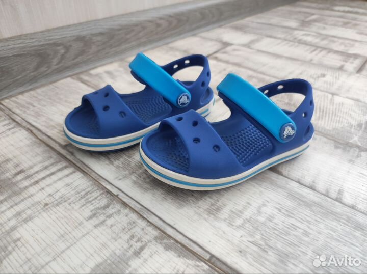 Сандалии crocs c5 синие