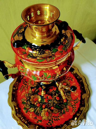 Самовар,Тула, Ручная роспись