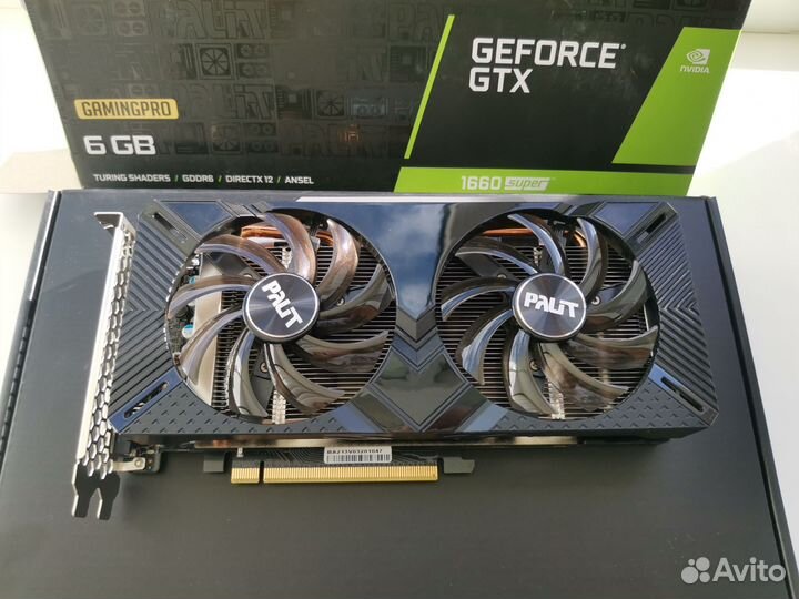 Видеокарта Palit GeForce GTX 1660 super gamingpro