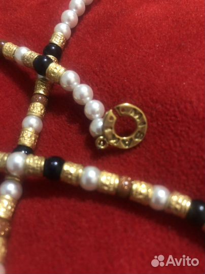 Винтажное колье, жемчуг, Мисаки