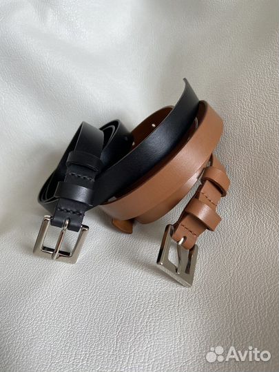 Ремень женский натуральная кожа италия набор
