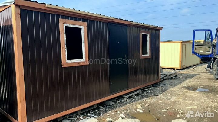 Бытовка деревянная утепленная с электрикой