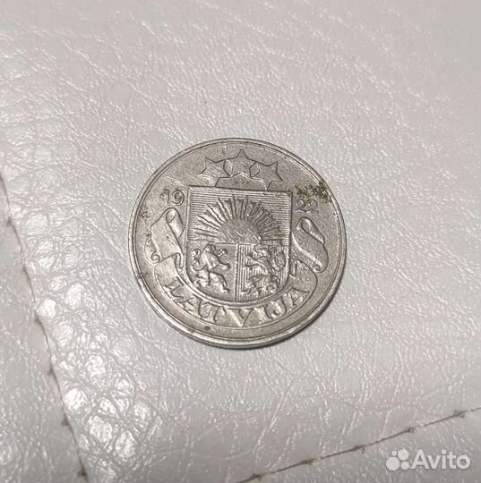 Монета 20 сантимов 1922 Латвия