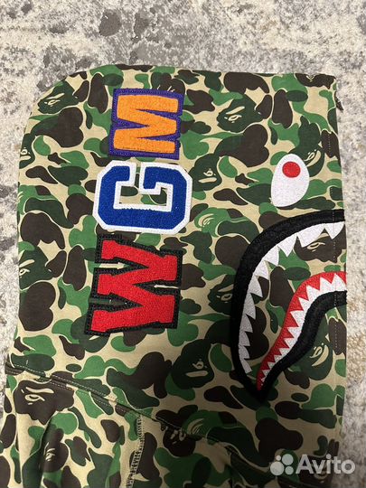 Зип худи bape shark