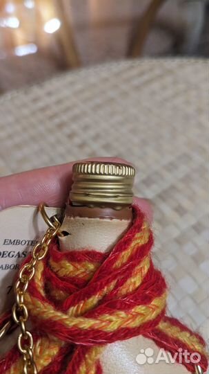 Сувенир из Испании Фляга стекло в чехле