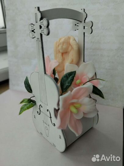 Букет из мыльных цветов и интерьерные композиции