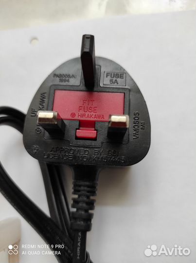 Кабель питания английский стандарт G