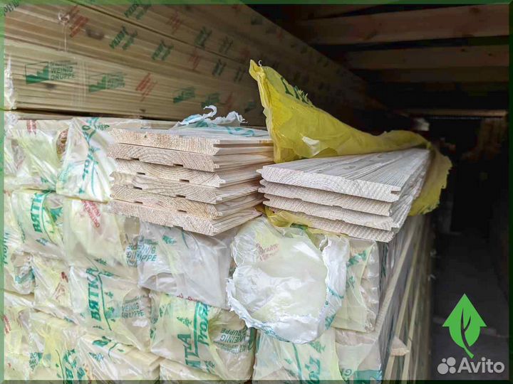 Имитация бруса сосновая на стены 16x135 mm