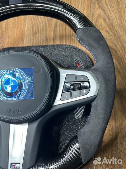 Руль BMW G05 G06 G30 тахометр алькантара карбон
