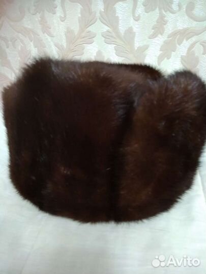Норковая шапка мужская