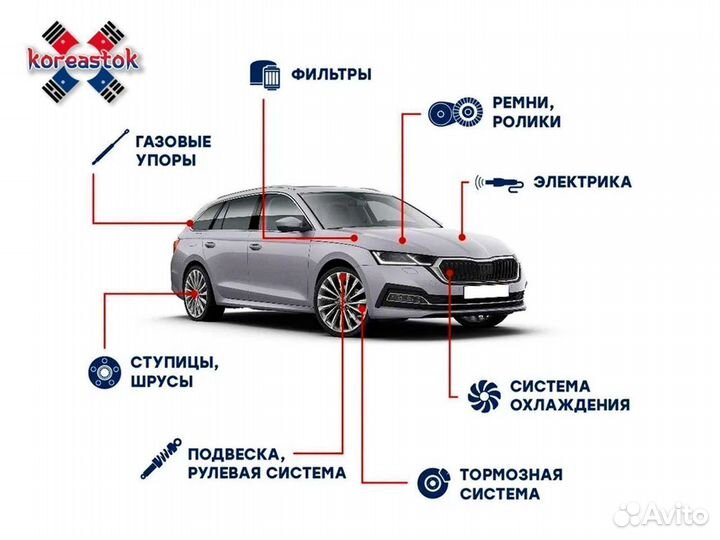 Крышка бензобака 0K60A-42-250 hyundai / KIA