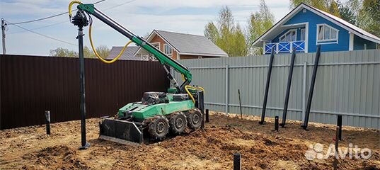 Винтовые сваи с установкой