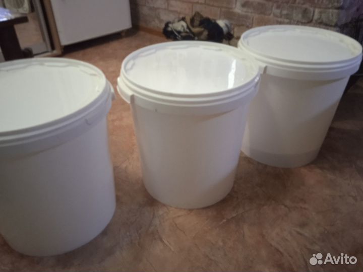 Пищевые пластиковые ведра 30-л