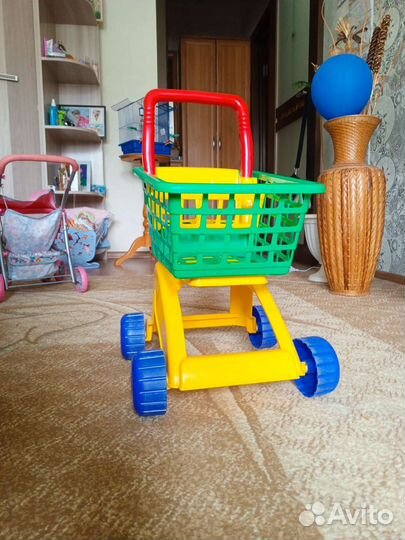 Тележка магазинная детская