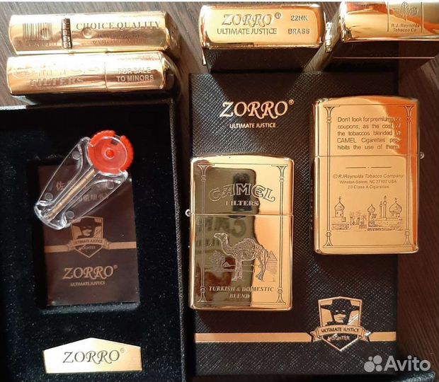 Zorro Camel-Роскошная бензиновая зажигалка в подар