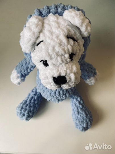 Вязанная игрушка,собачка, ручная работа