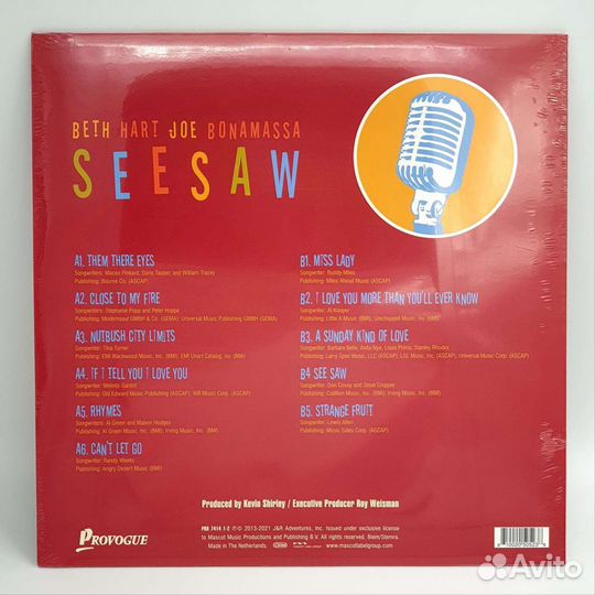 Beth Hart & Joe Bonamassa - Seesaw (2013) Limited