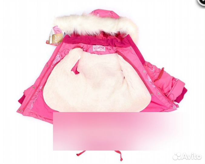 Новый комплект (куртка+полукомбинезон) зима девочк
