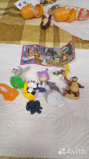 Игрушки из киндера Маша и Медведь