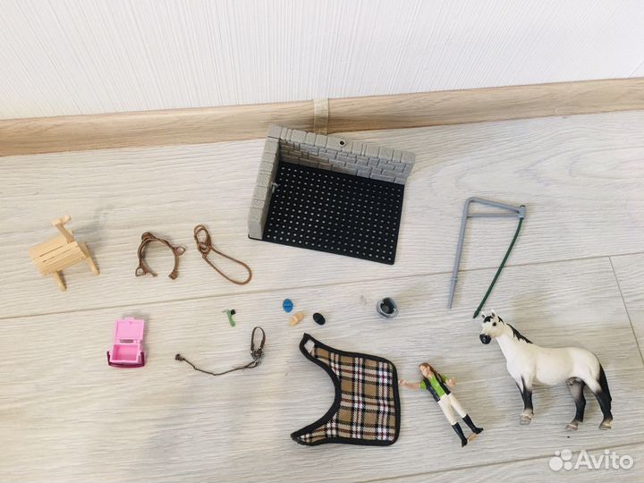 Набор Shleich мойка лошади