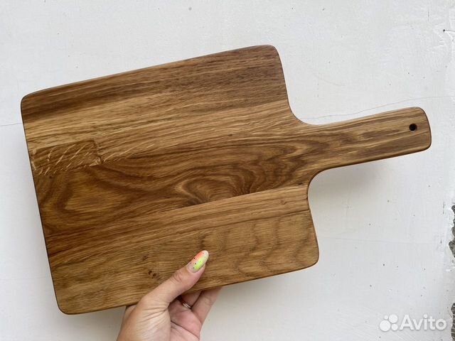 Доска кухонная с ручкой из дуба 37х22х2см