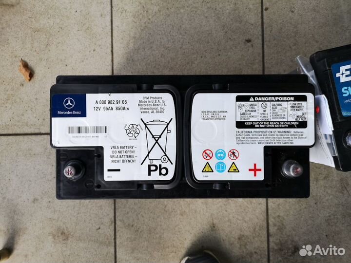 Аккумуляторы оригинал Mercedes обслужены заряжены