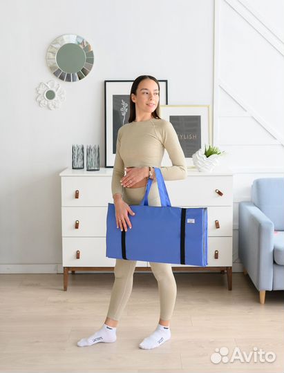 Спортивный коврик из прочного материала лаванда