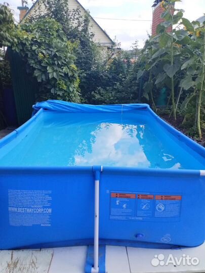 Каркасный бассейн прямоугольный бу