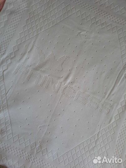 Плед детский вязаный на выписку