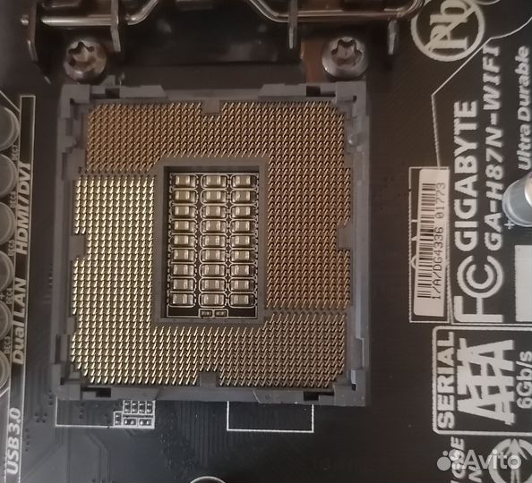 Gigabyte GA-Z87N-wifi, I3 4130, память 8gb