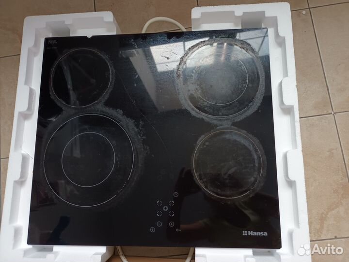 Варочная панель электрическая, разбито стекло