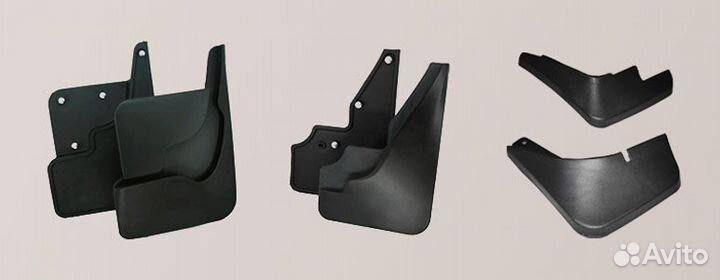 Брызговики VW polo VI 2020- задние (компл) 96421