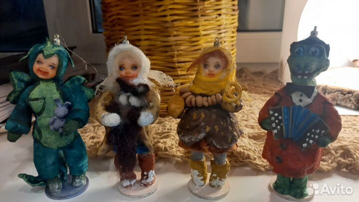 Ёлочная ватная игрушка