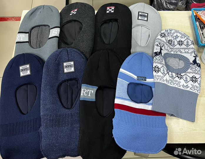 Шапка шлем для мальчика