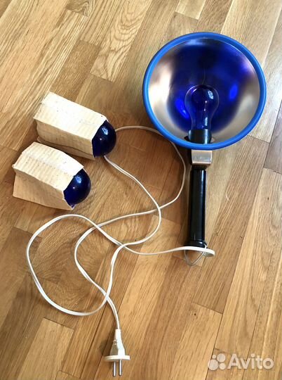 Рефлектор медицинский Минина, синяя лампа, СССР